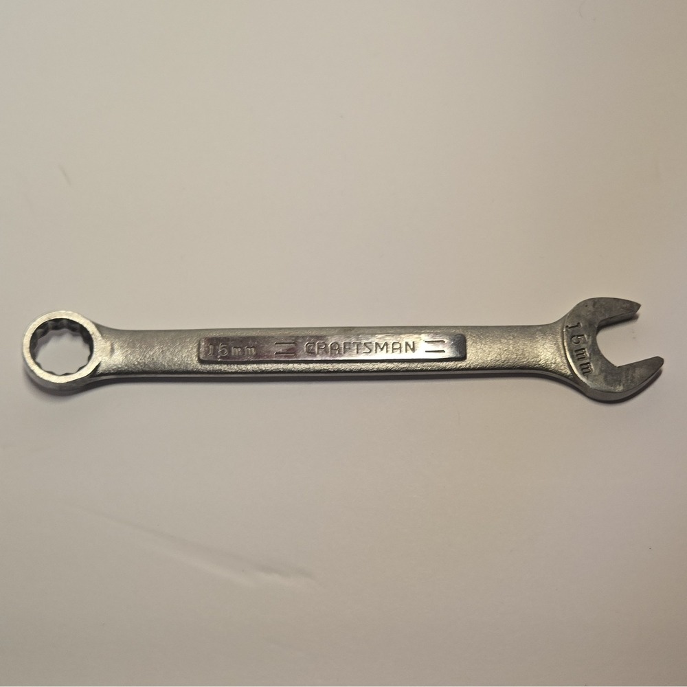 CRAFTSMAN 15mm 12 Point FORGED IN U.S.A. -VA-42919 Combination Wrench 12pt 15 mm